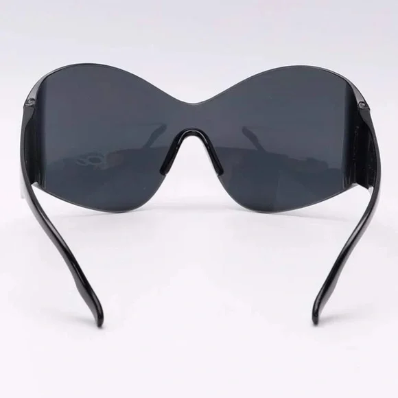 SOLD - NEW Oval Black Tinted Sunglasses - Picture 7 of 10